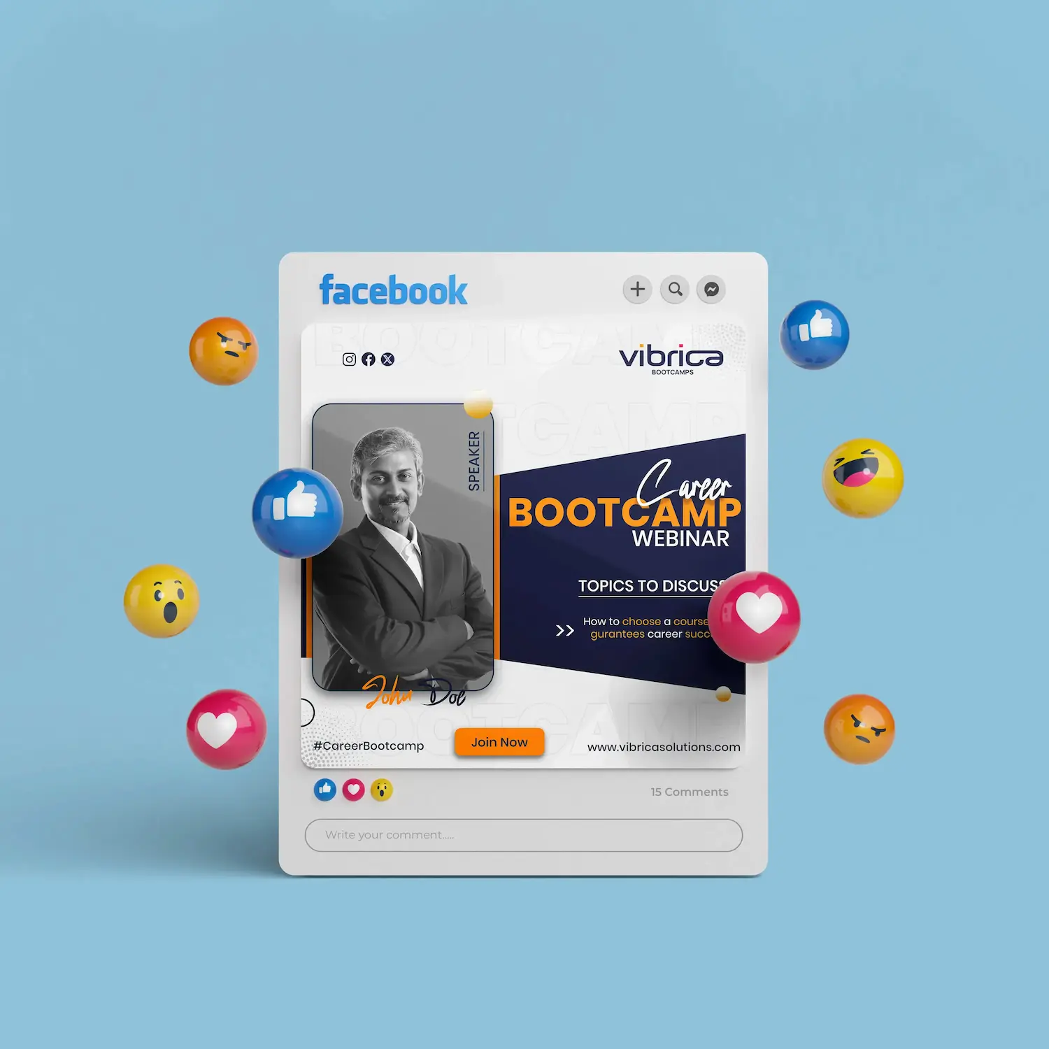 Vibrica Solutions event promotional post
